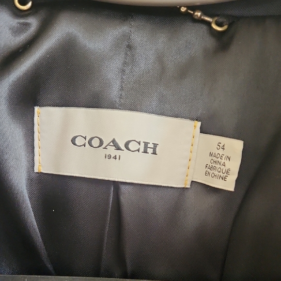 Coach Blue Trench Coat Classic Style - Picture 2 of 13
